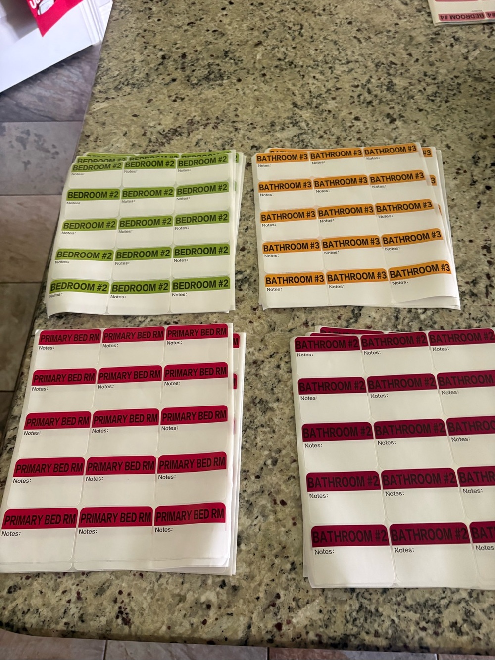 Color coded moving/packing stickers - Picture 3 of 5